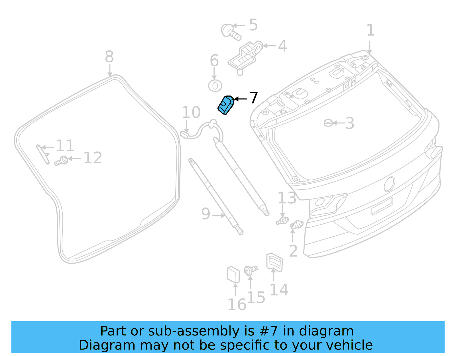 Lift Gate Plug 7N0-827-417-5AP - View 20