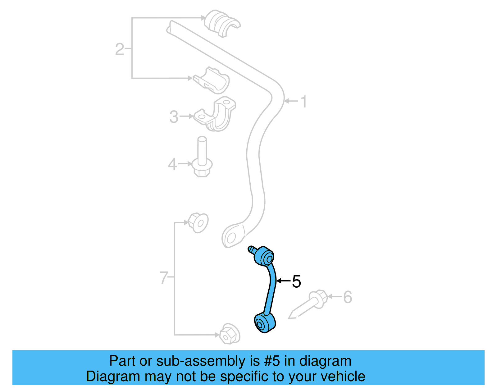 Stabilizer Link 7L0-505-465-D - View 7