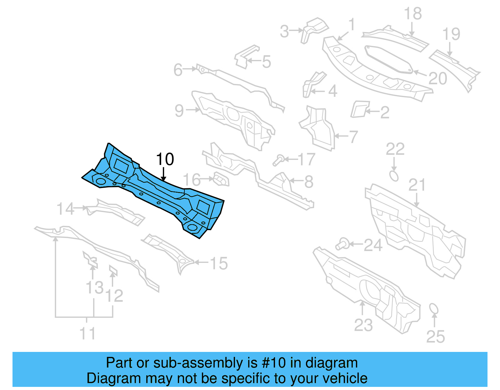 Cowl Panel 5N0-803-155 - View 4