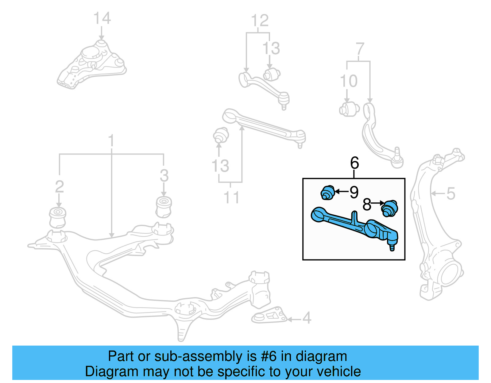 Ft Lower Control Arm 4D0-407-151-P - View 4