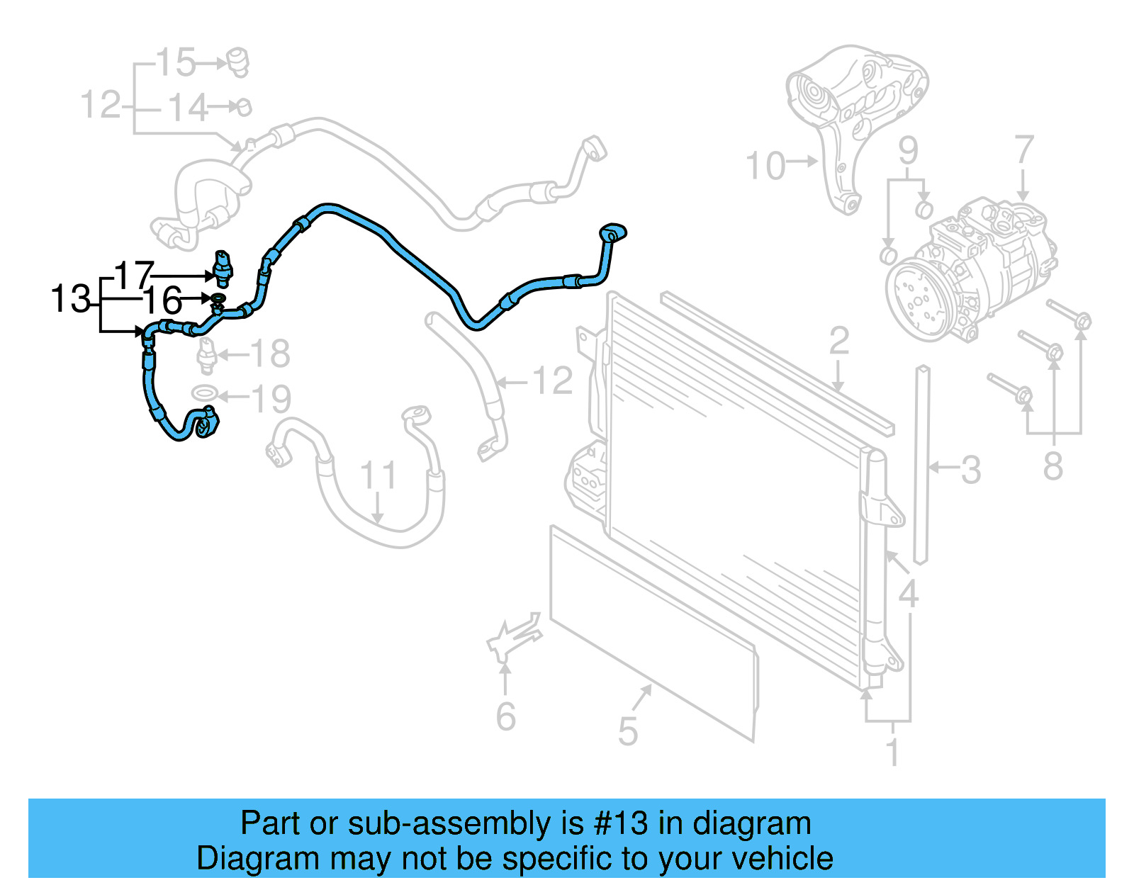AC Hose 1K0-820-721-BH - View 9