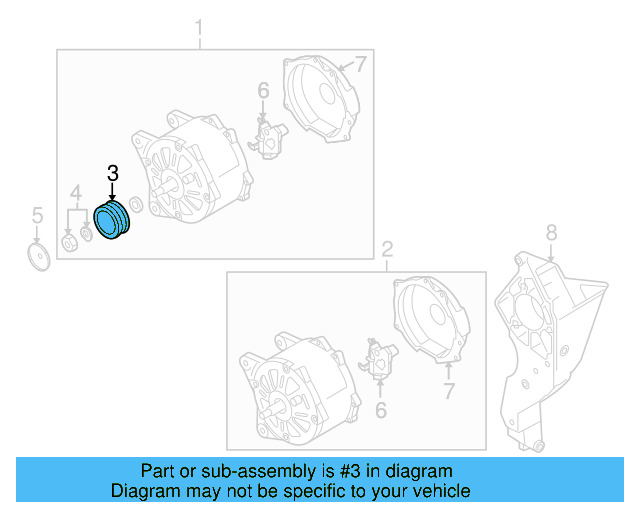 Alternator Pulley 045-903-119-A - View 12