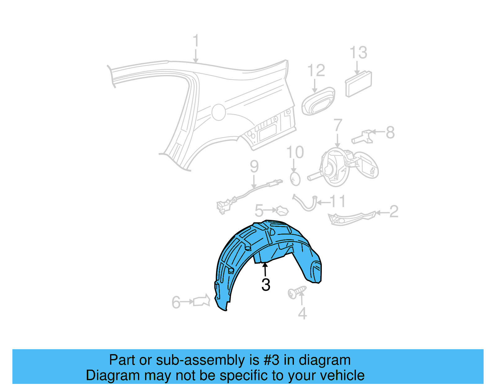 Splash Shield 3C0-810-971-C-9B9 - View 6