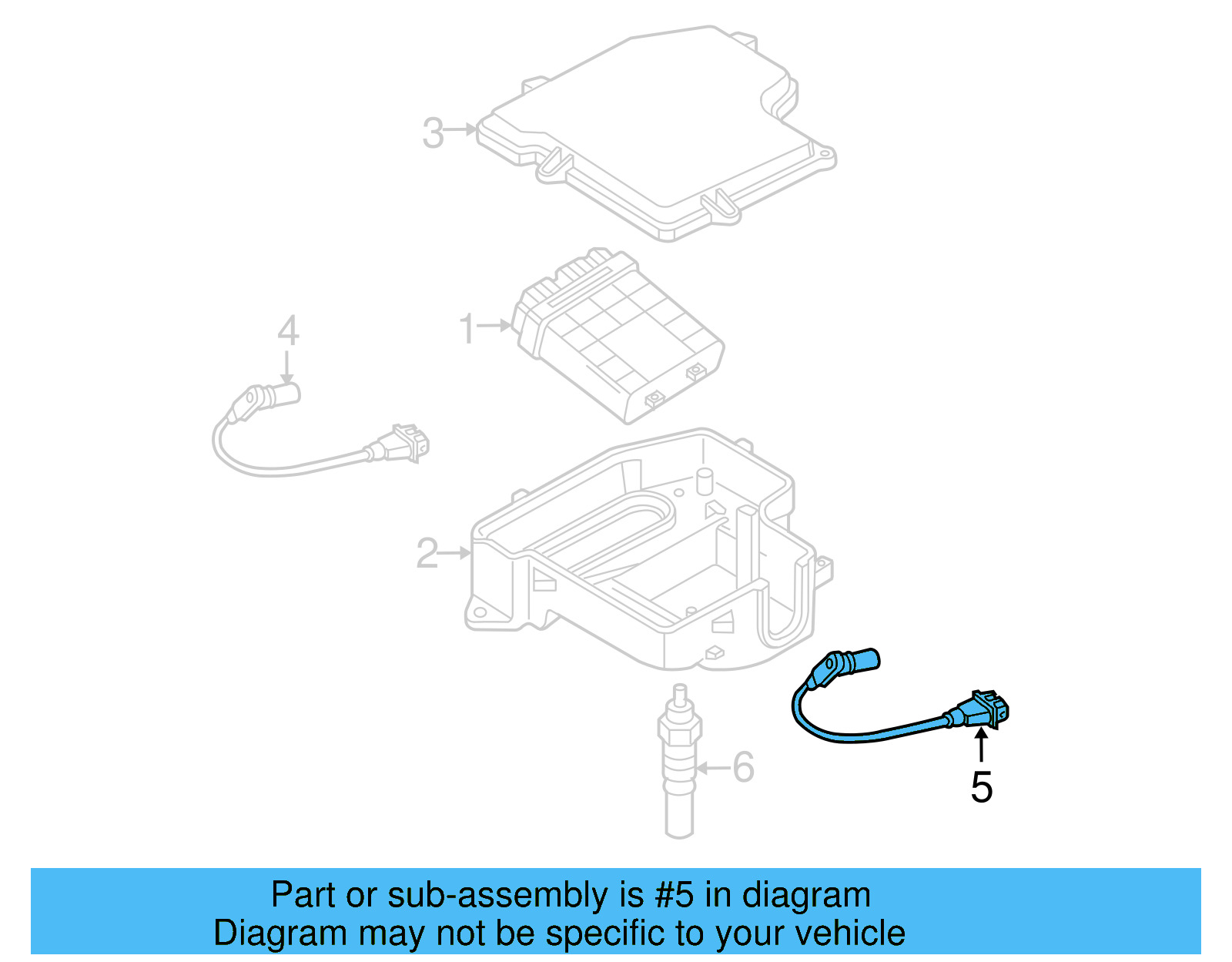 Crankshaft Position Sensor 038-907-319-E - View 2
