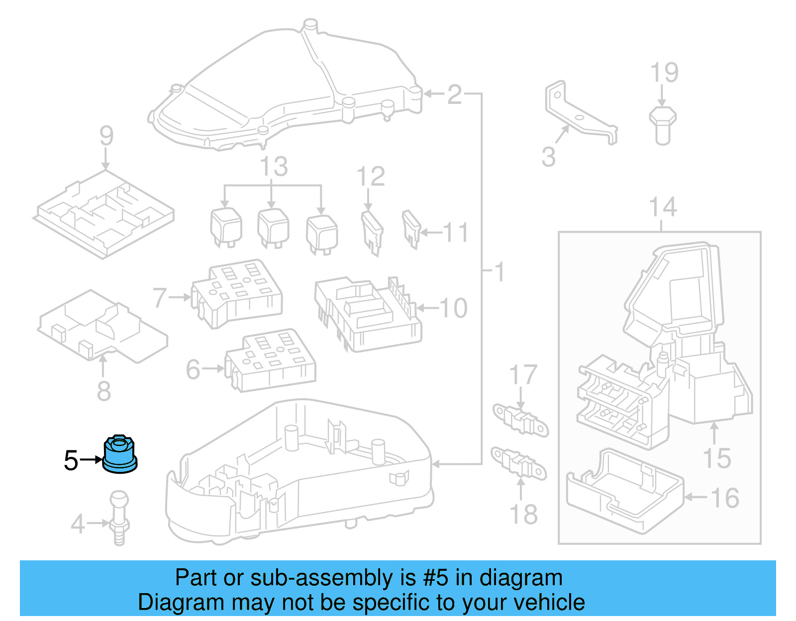 Engine Cover Insulator 06A-103-226 - View 36