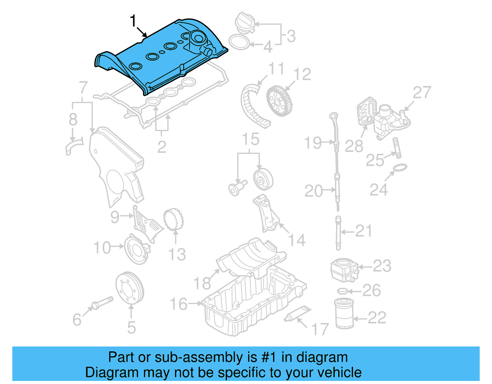 Valve Cover 06A-103-469-AS - View 4