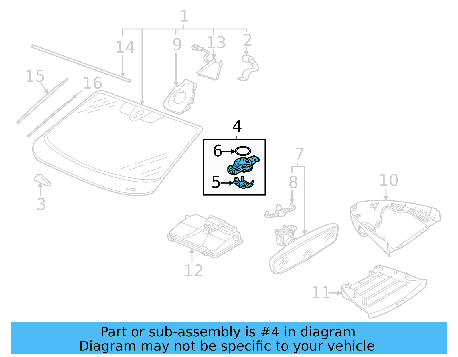 Rain Sensor 5Q0-955-555-B - View 4