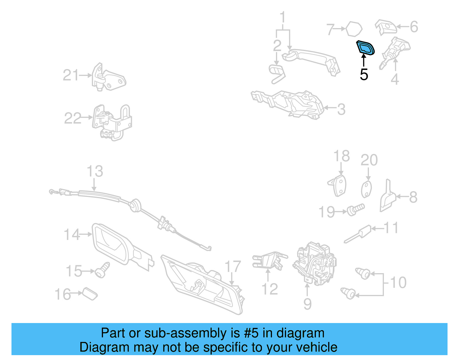 Button Gasket 1K0-837-211-9B9 - View 23