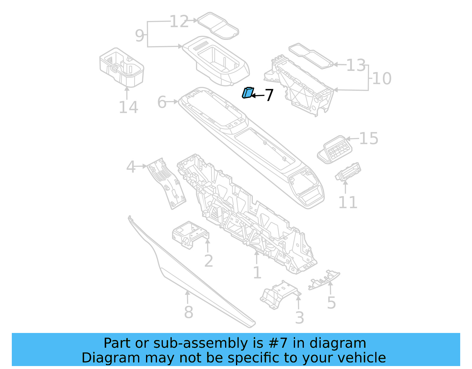 Console Panel Insert 11A-864-241-UZB - View 5