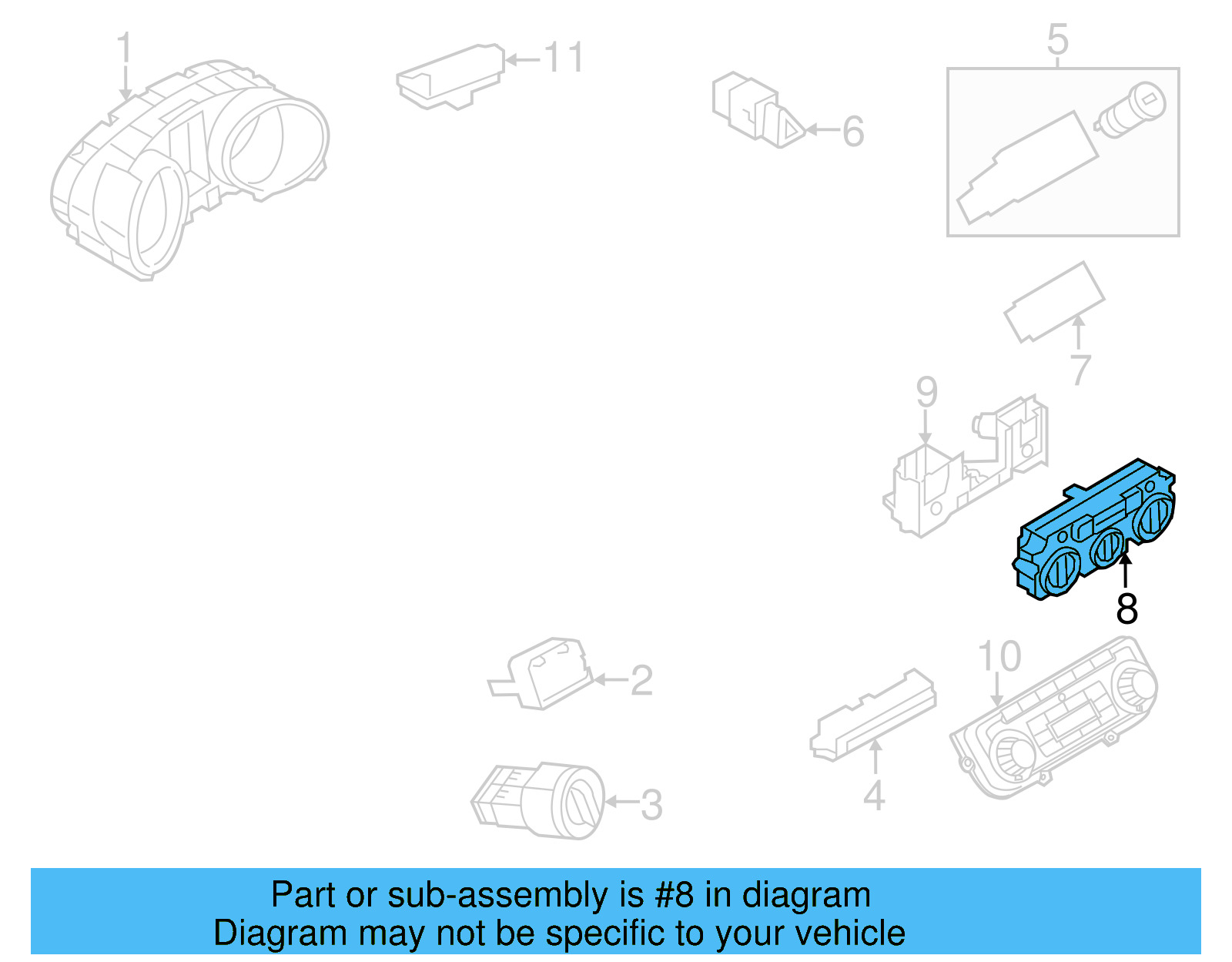 Dash Control Unit 5C0-820-047-DA-XSH - View 14