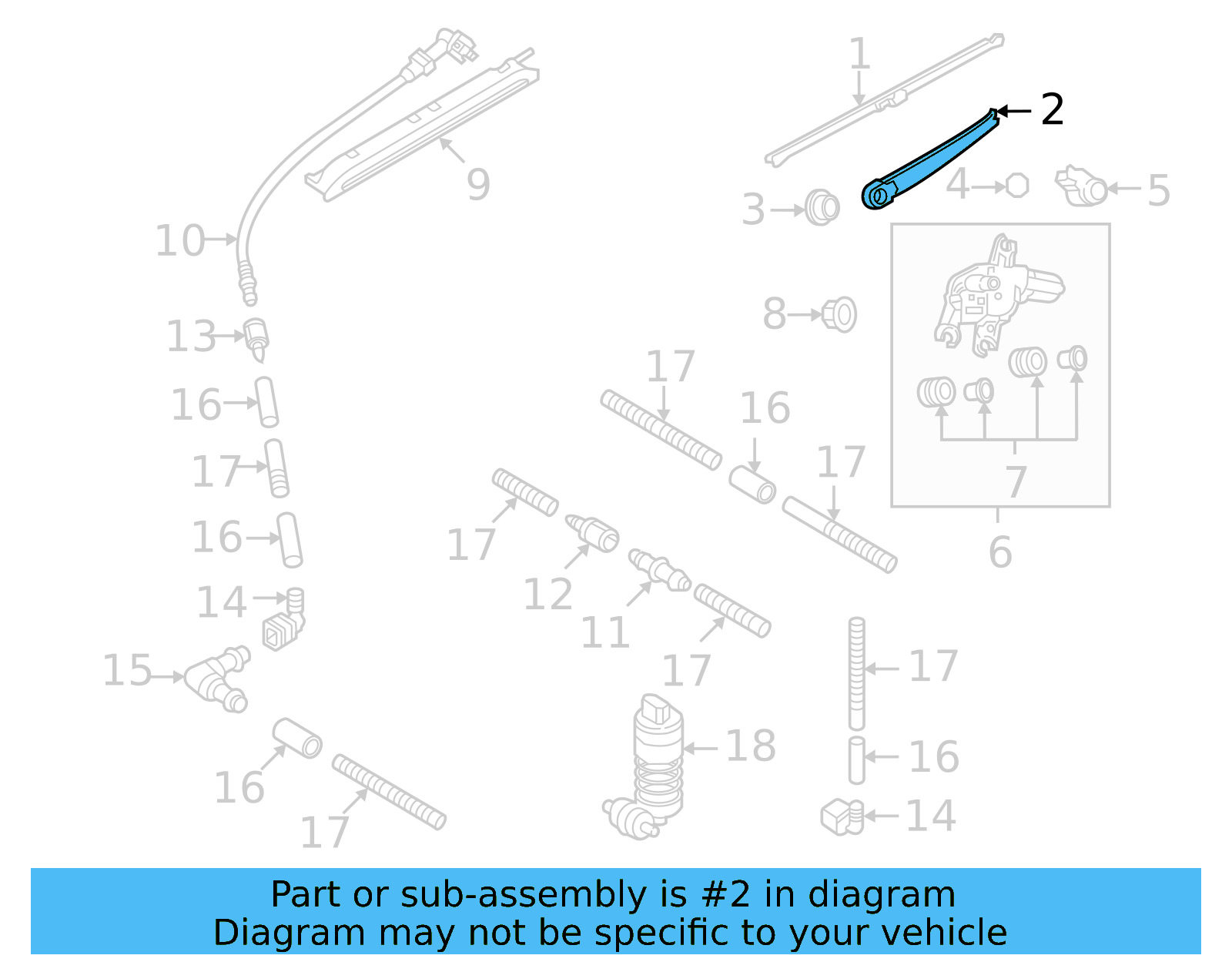 Wiper Arm 2GJ-955-707-03C - View 4