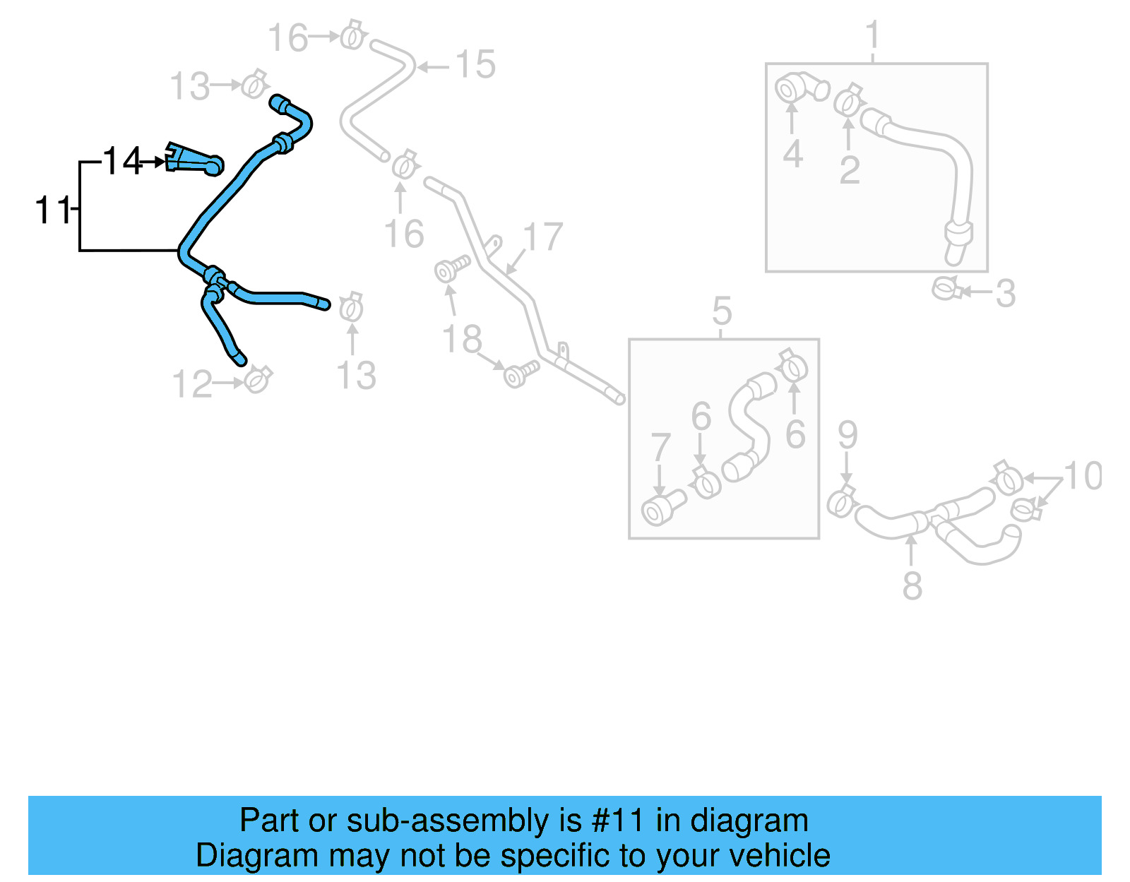 Reservoir Hose 5C0-122-109-D - View 5