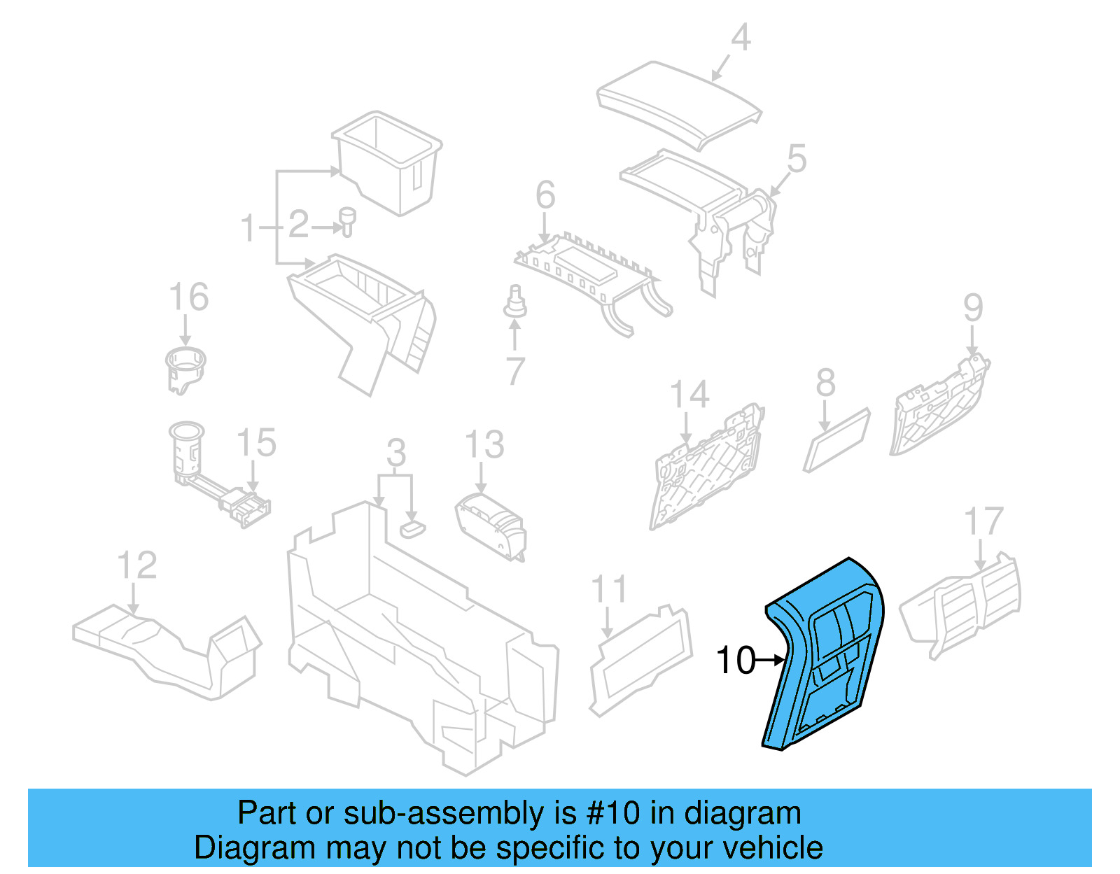 Trim Plate 3C0-864-376-G-1QB - View 11