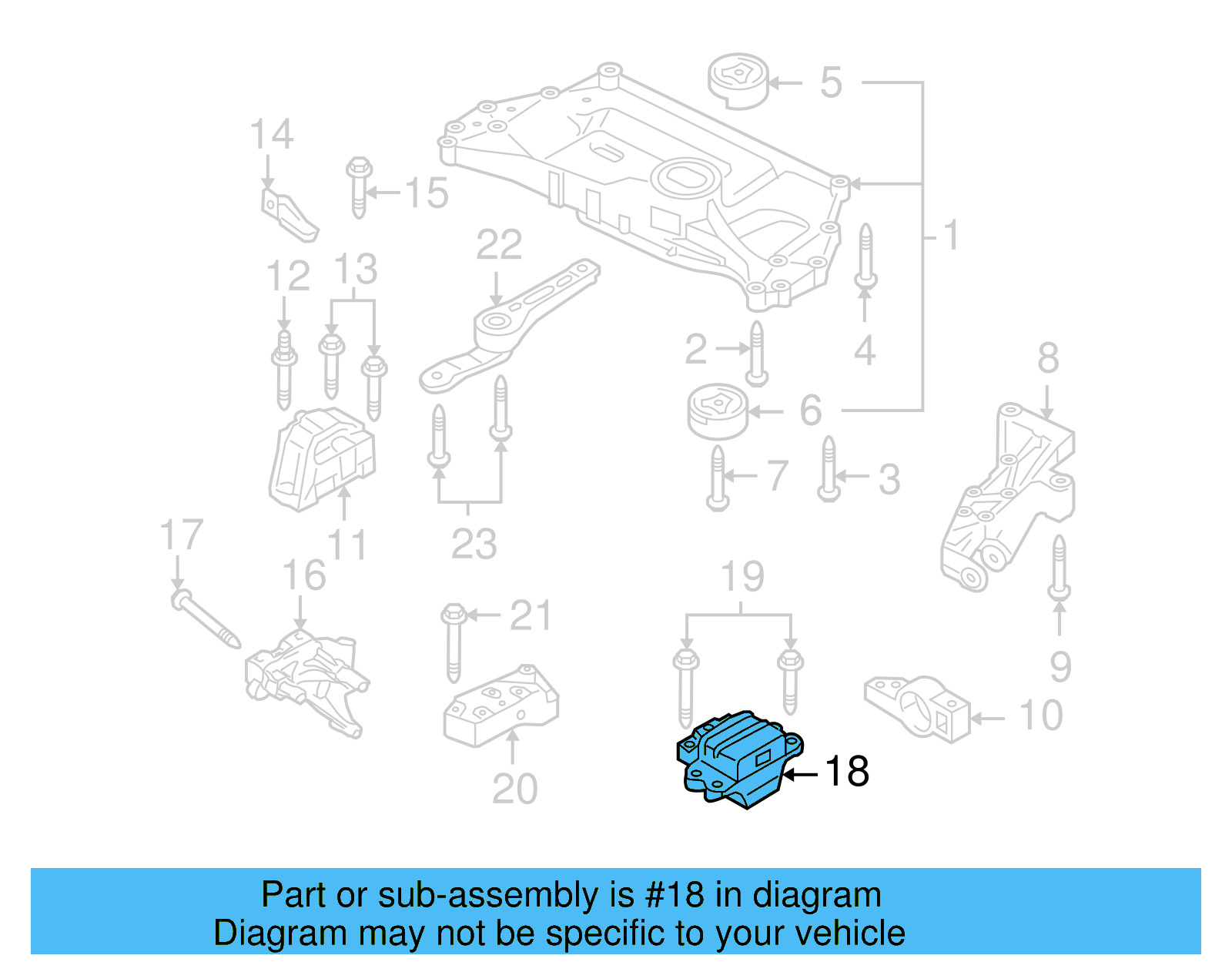 Mount 1K0-199-555-T - View 11