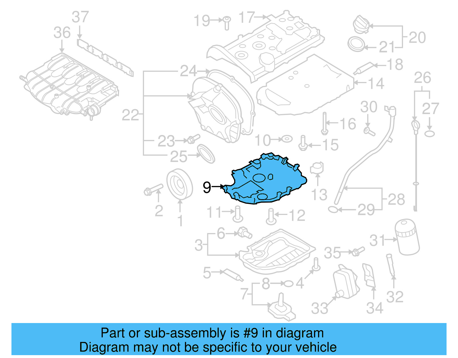 Oil Pan Baffle 06J-103-138-F - View 26