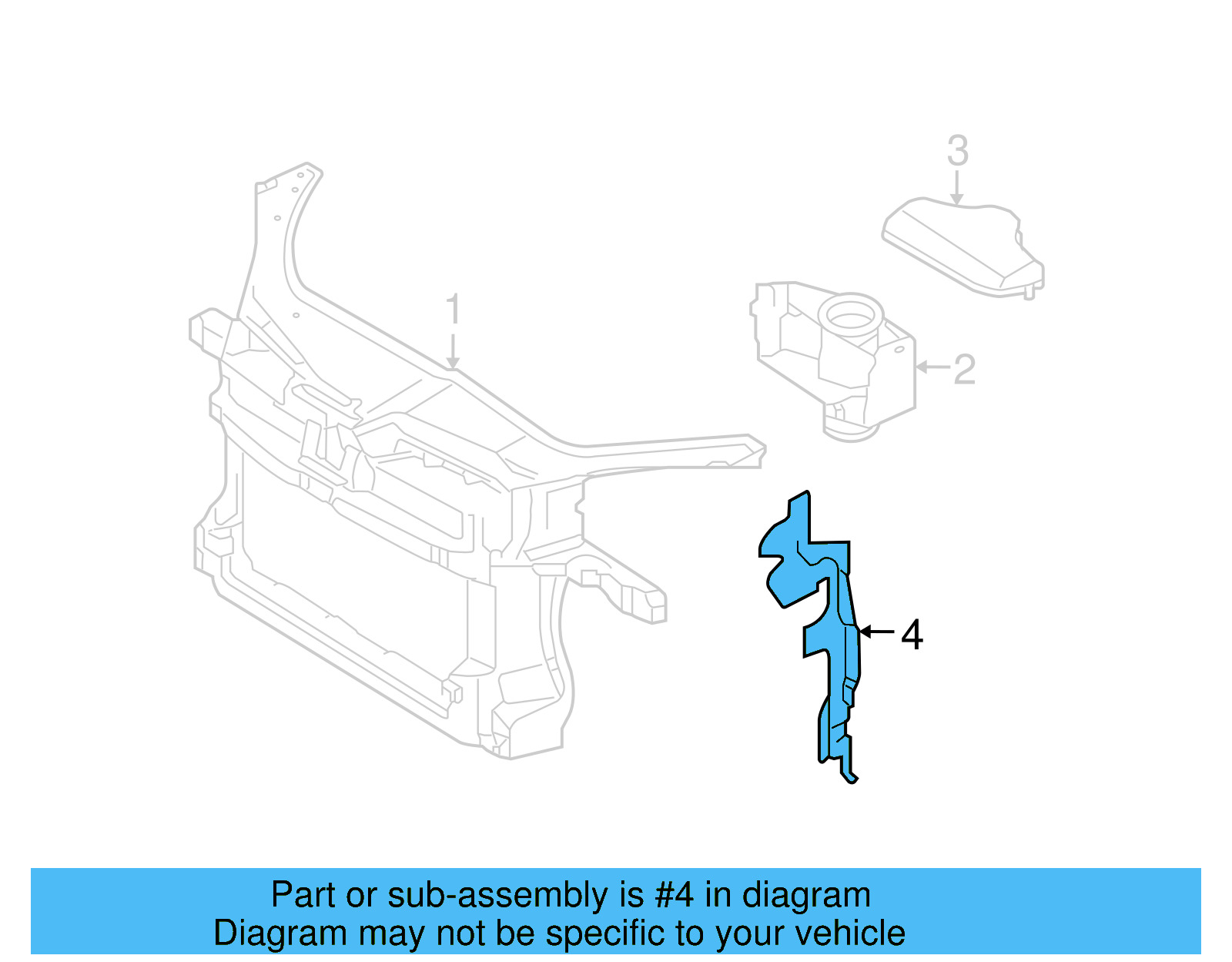 Side Air Baffle 1K0-121-283-D - View 12