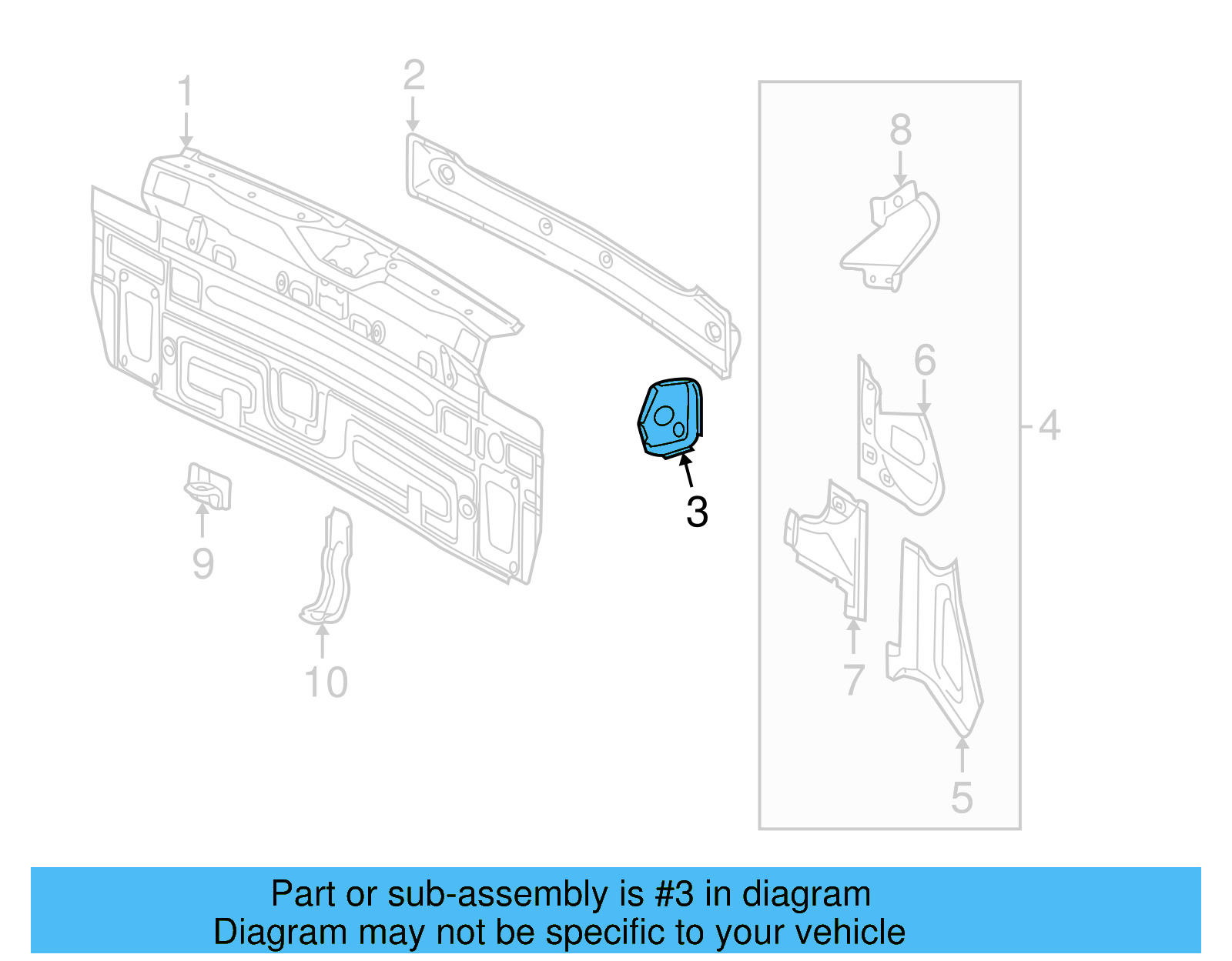 Filler Plate 5N0-813-439 - View 4