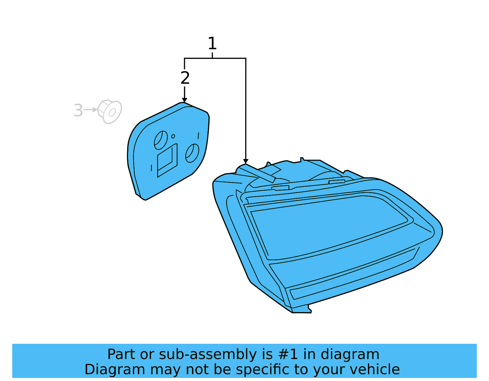 Backup Lamp Assembly 3G8-945-307-B - View 4
