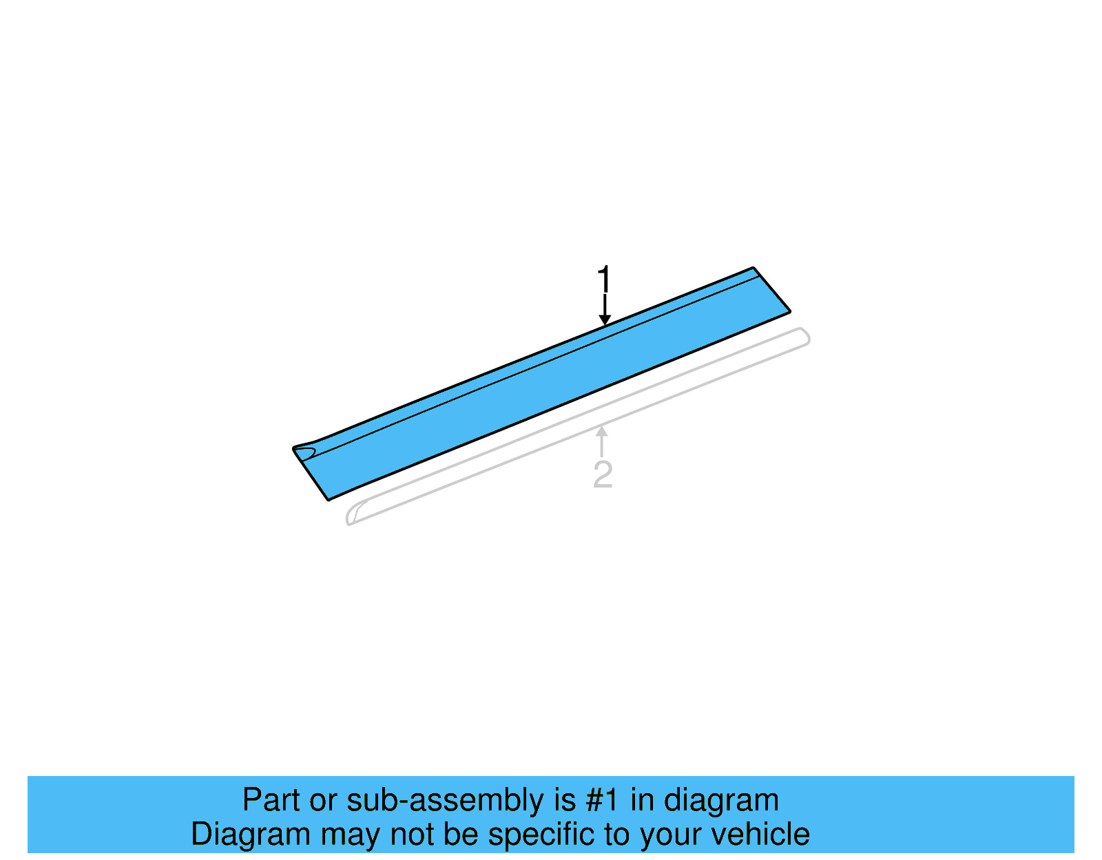Rocker Molding 1C0-853-806-6DA - View 4