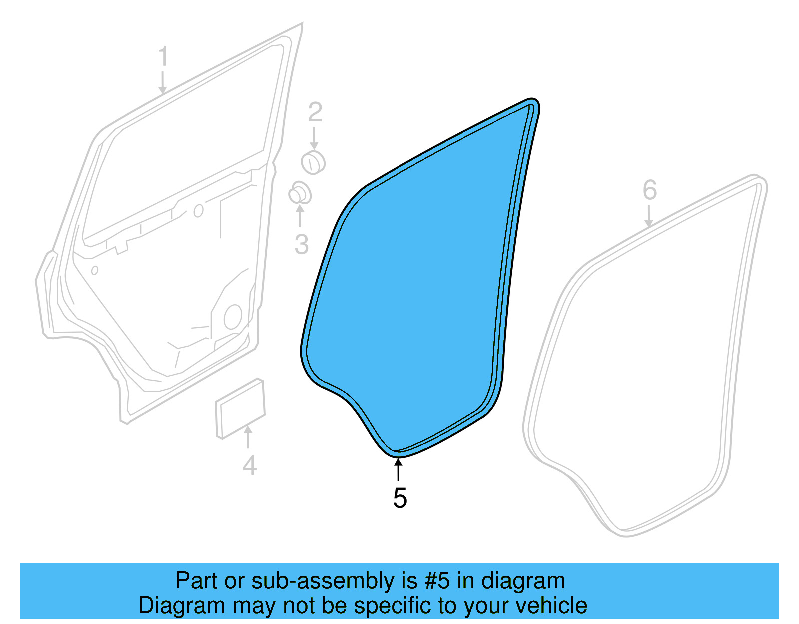 Door Weather 5NN-839-701-A-5AP - View 3