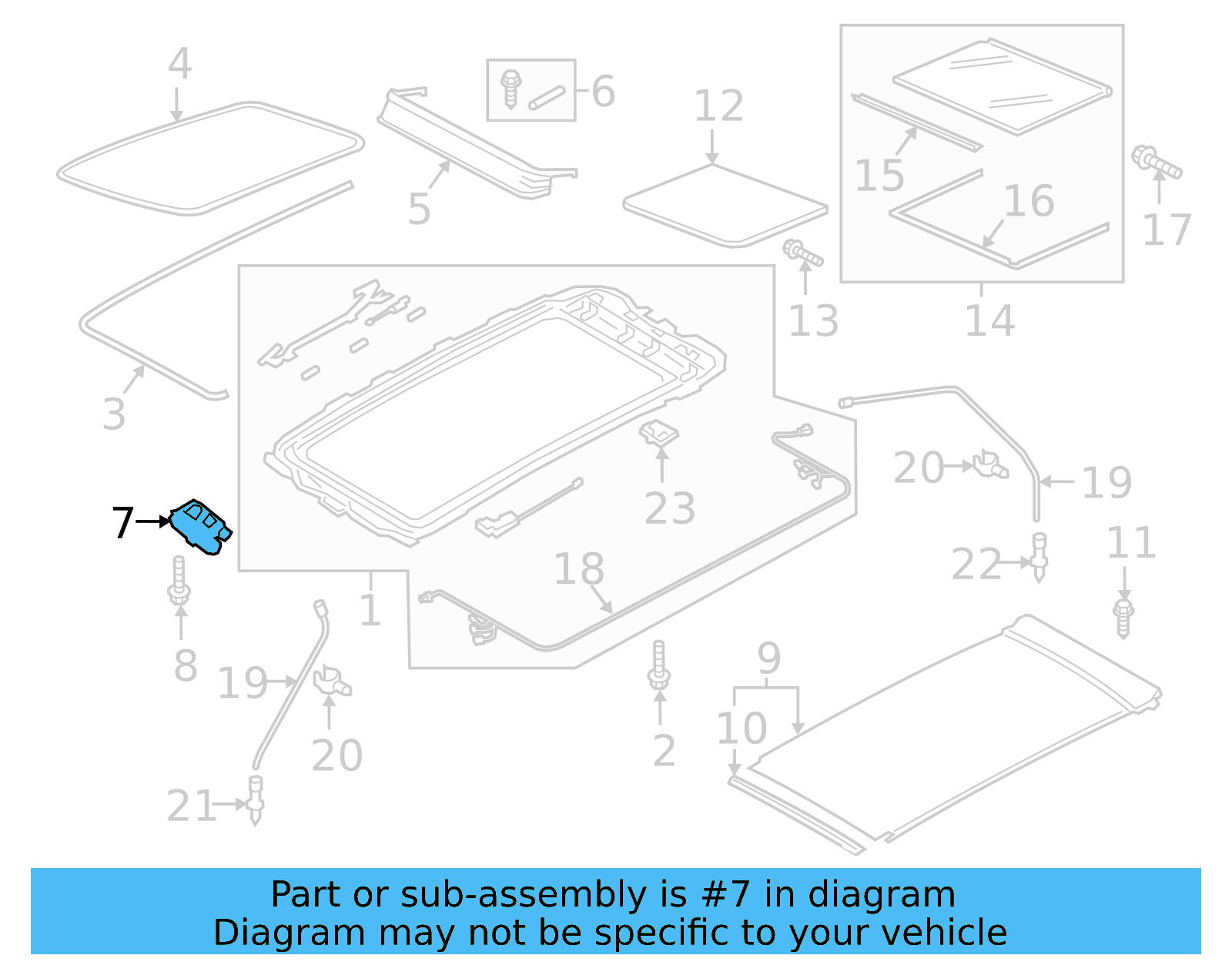 Sunroof Motor 3CN-877-795 - View 15