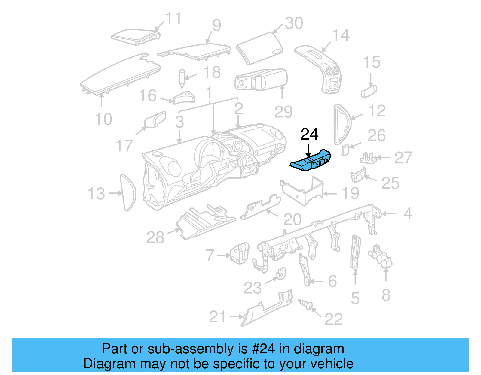 Switch Housing 1C0-857-857-C-62J - View 6