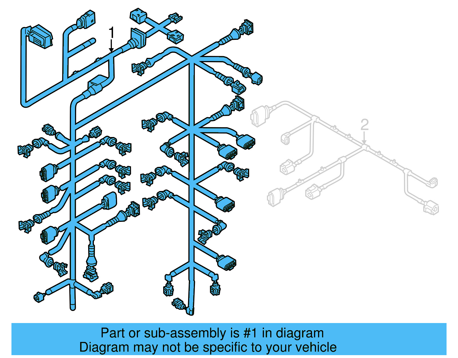 Engine Harness 03H-971-610-AS - View 4