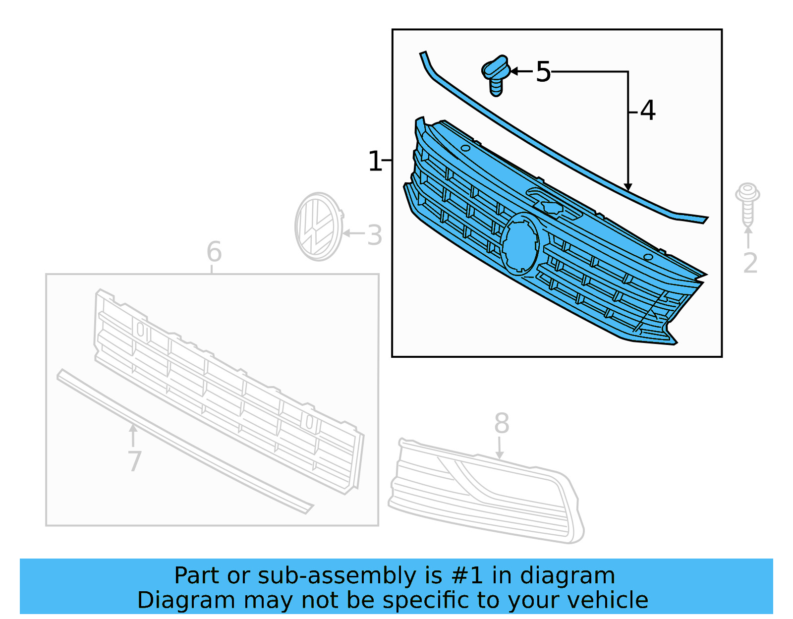 Grille 561-853-651-J-NLB - View 3