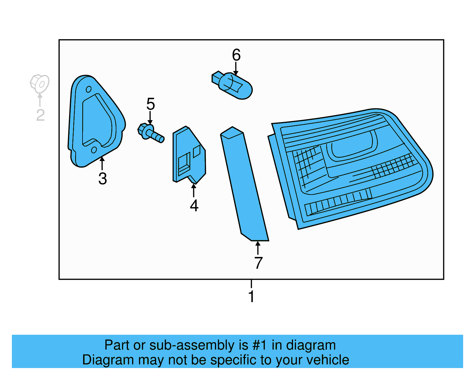 Tail Lamp Assembly 5N0-945-094-J - View 6