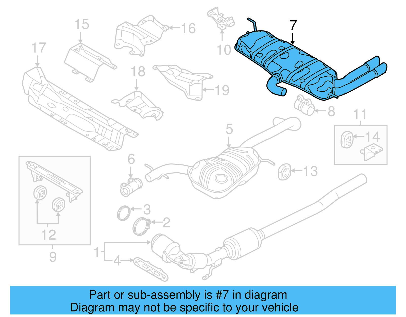 Rear Muffler 5C3-253-609-F - View 4