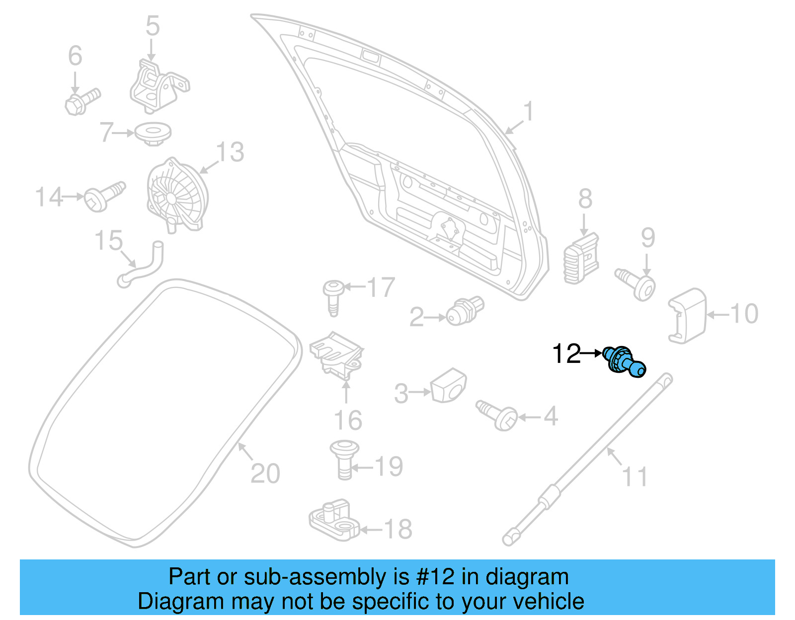 Support Cylinder Ball Stud 6X0-827-439-C - View 4