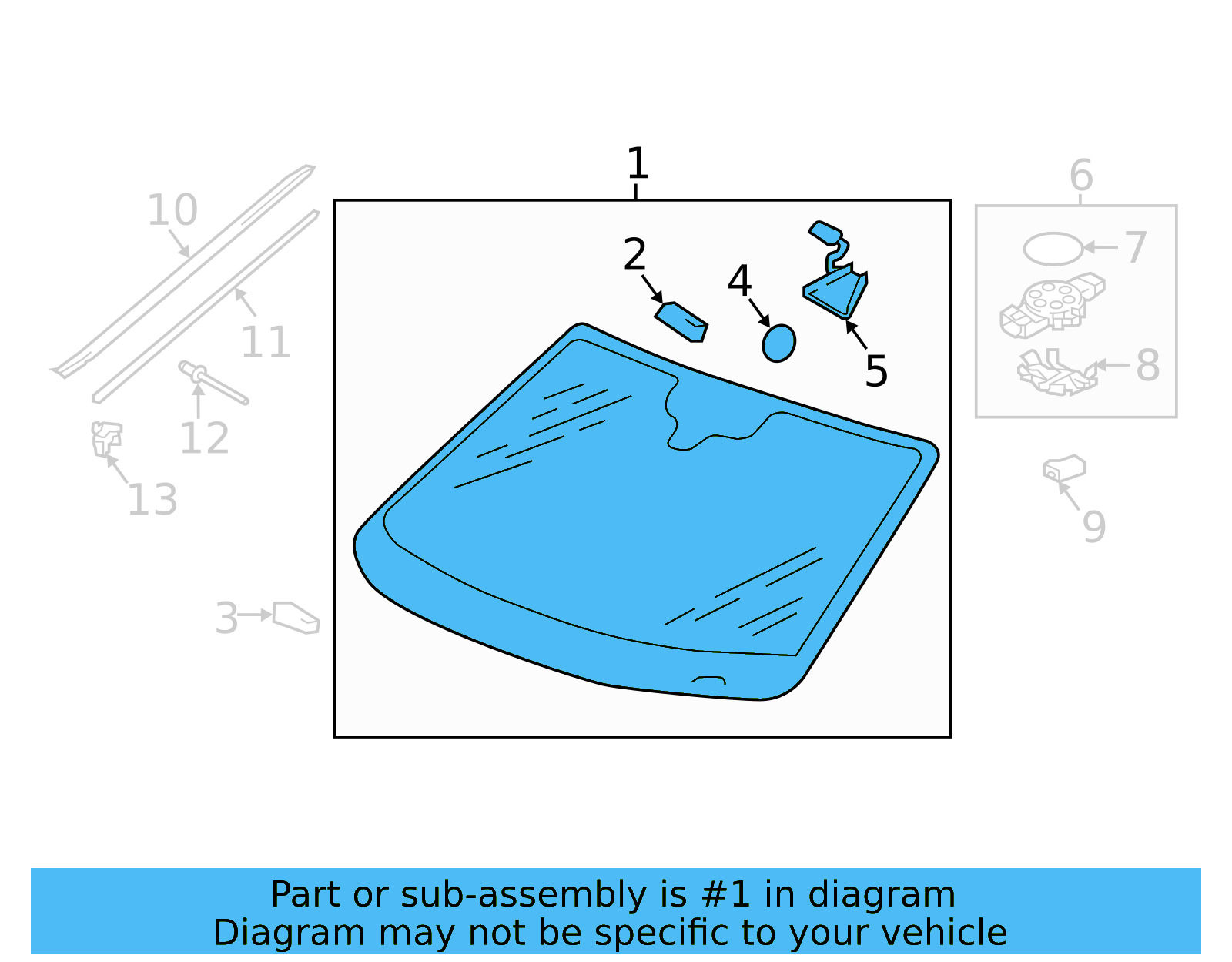 Windshield 2GJ-845-011-M-NVB - View 4