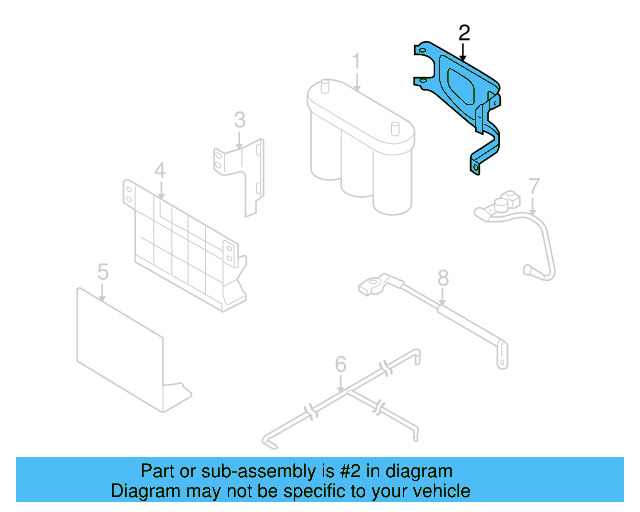 Battery Hold Down Frame 1Q0-915-303