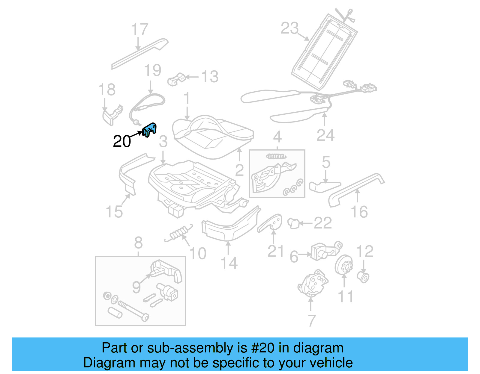 Cable Retainer Spring 1J0-881-247-A - View 30