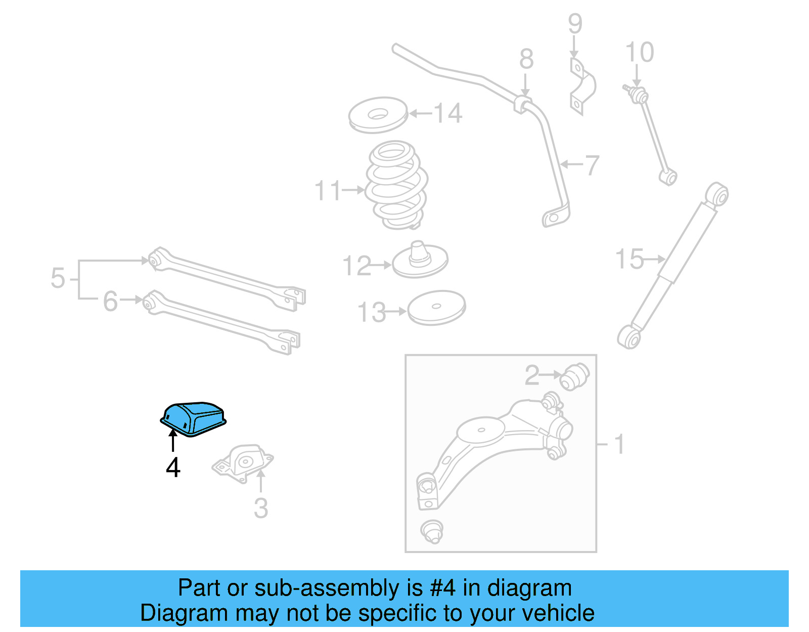 Mount Bracket Cover 1J0-501-476 - View 2