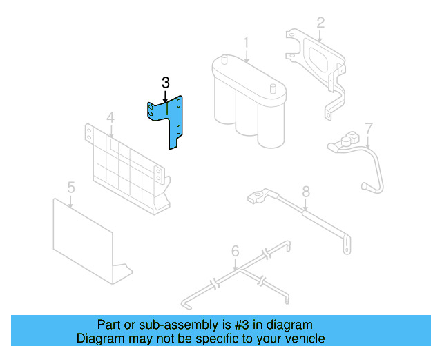 Battery Tray Bracket 1Q0-915-346