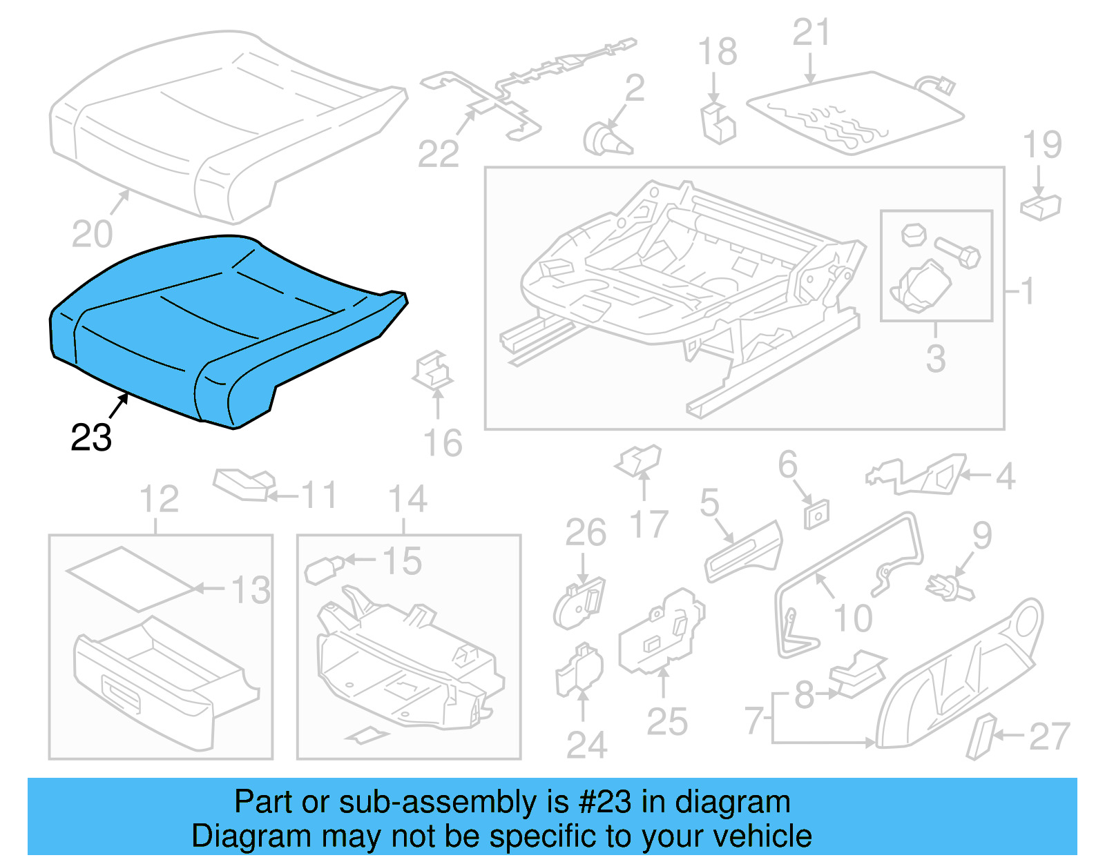 Seat Cushion Pad 5GM-881-375-D - View 3