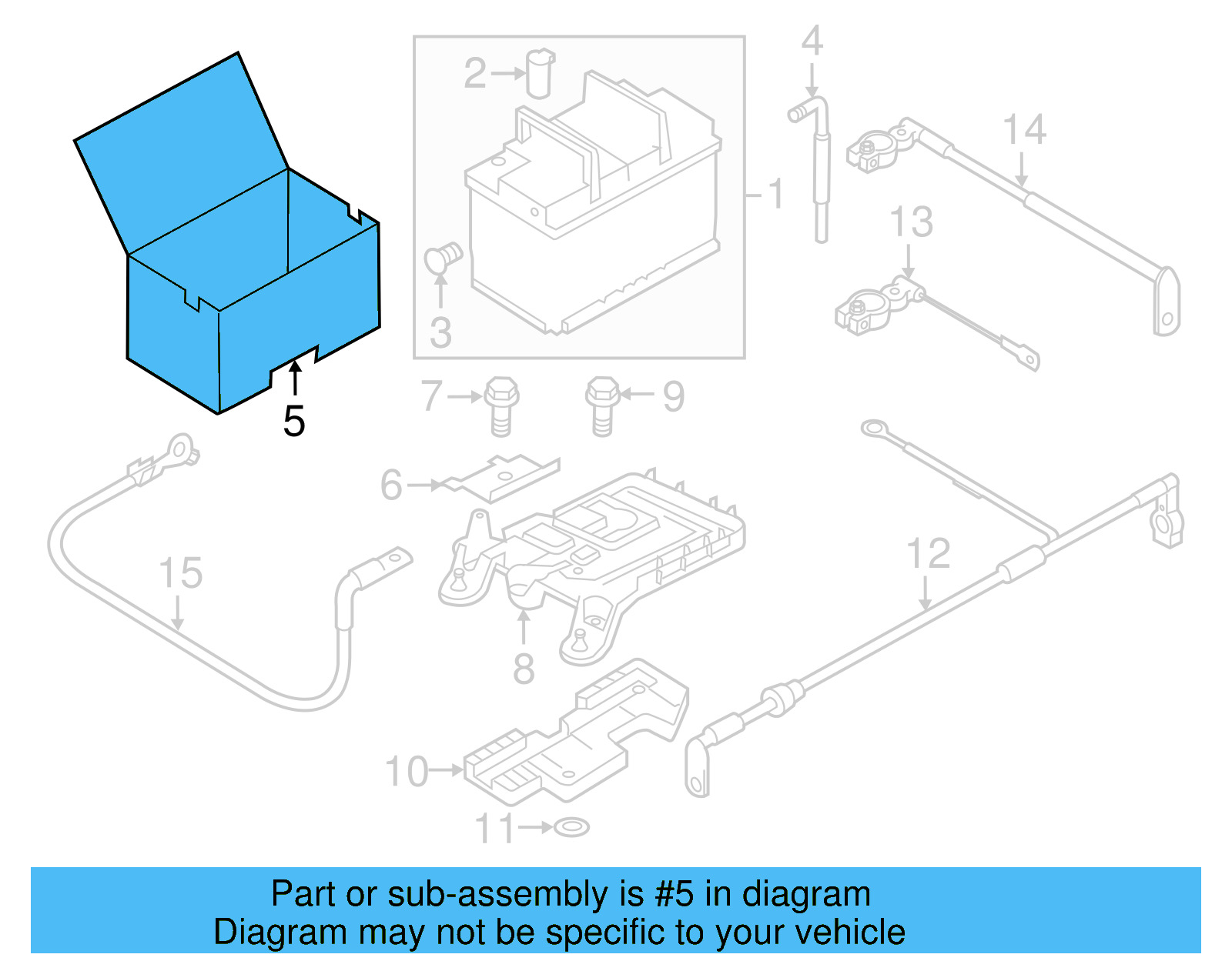 Battery Cover 1K0-915-411-A - View 9