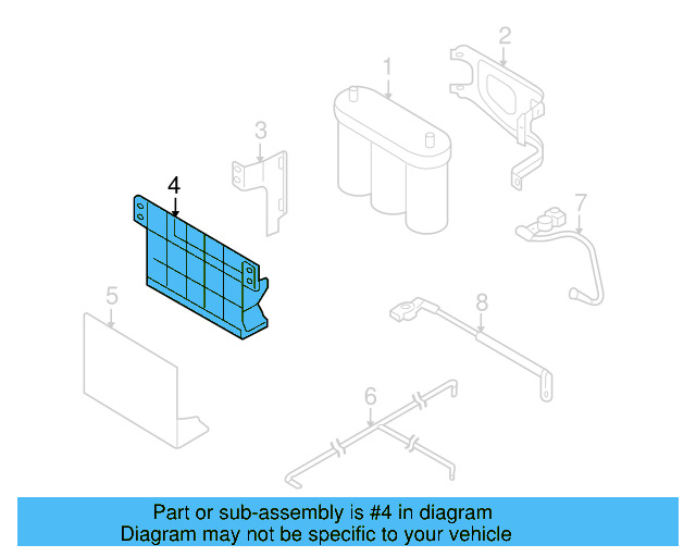 Battery Tray Bracket 1Q0-915-331 - View 2
