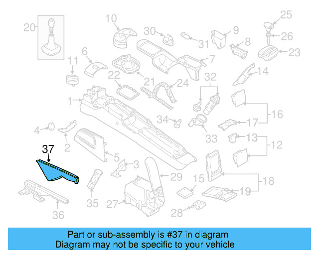 Park Brake Handle Cover 1C0-711-461-AA-TXR