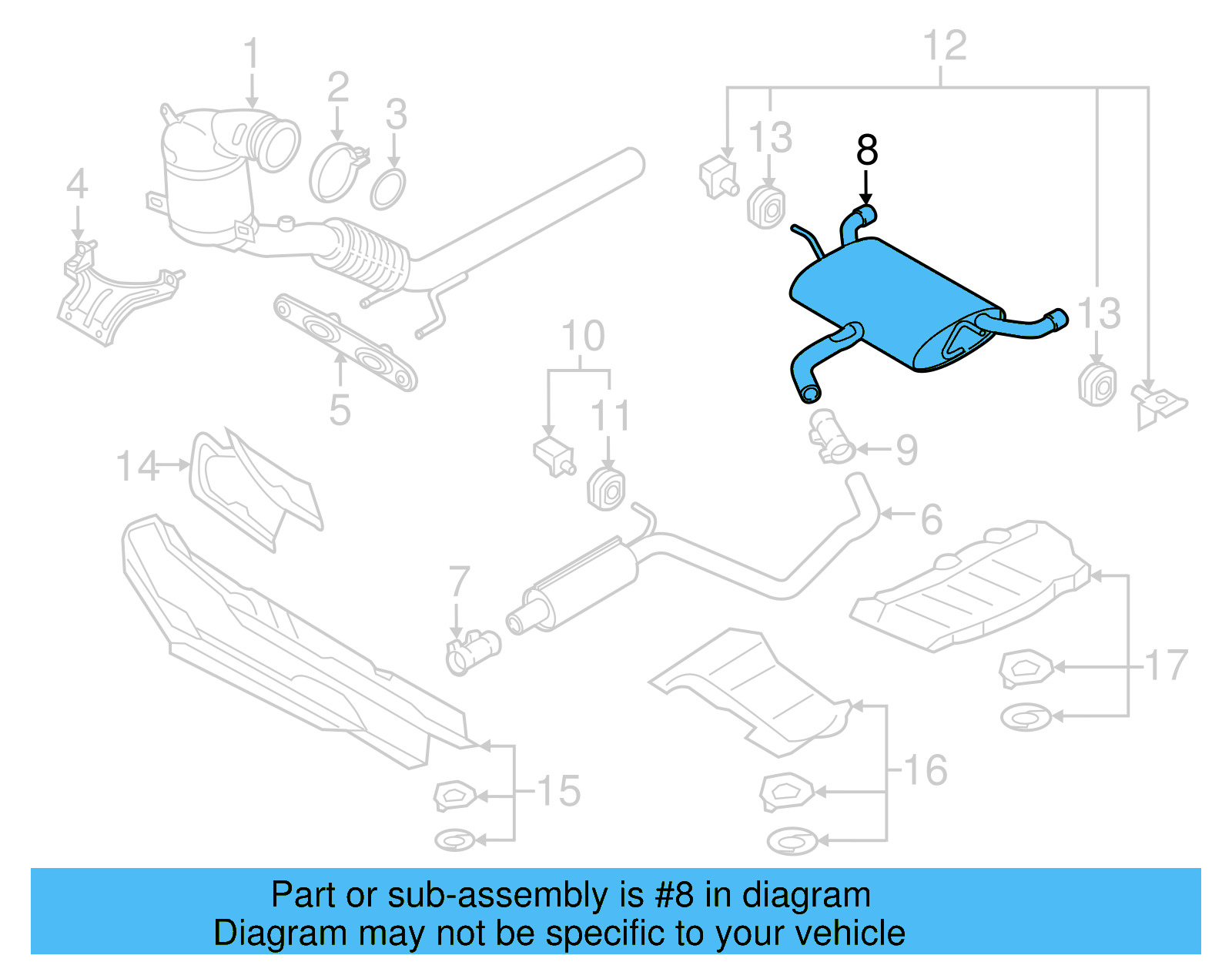 Rear Muffler 5GM-253-609-AG - View 7