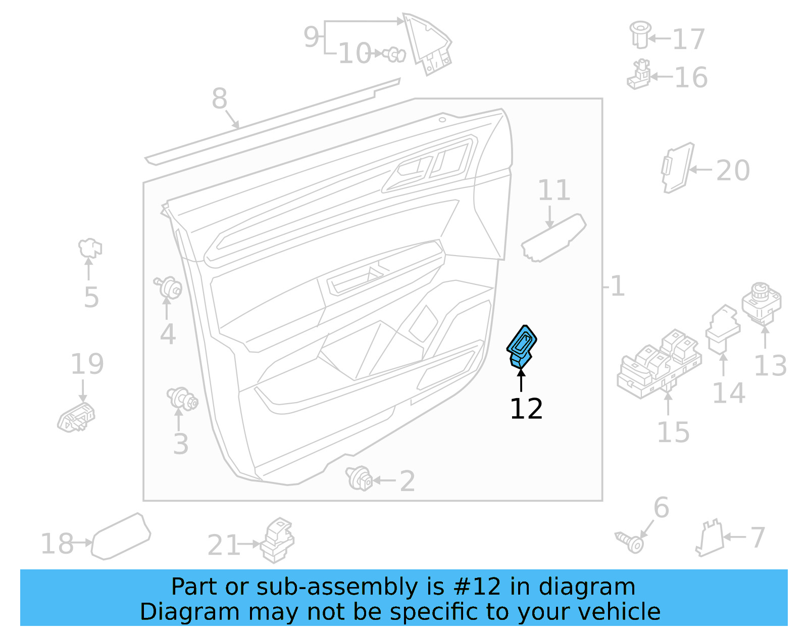 Switch Bezel 3CN-868-963-A-82V - View 6