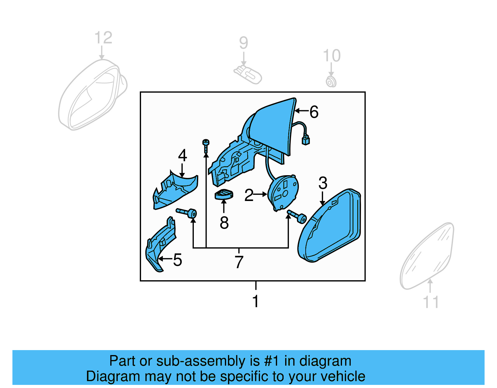 Housing Assembly 1K1-857-507-DC-9B9 - View 6