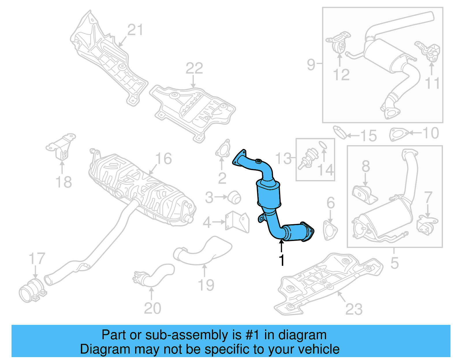 Catalytic Converter 7L8-254-301-MX - View 5