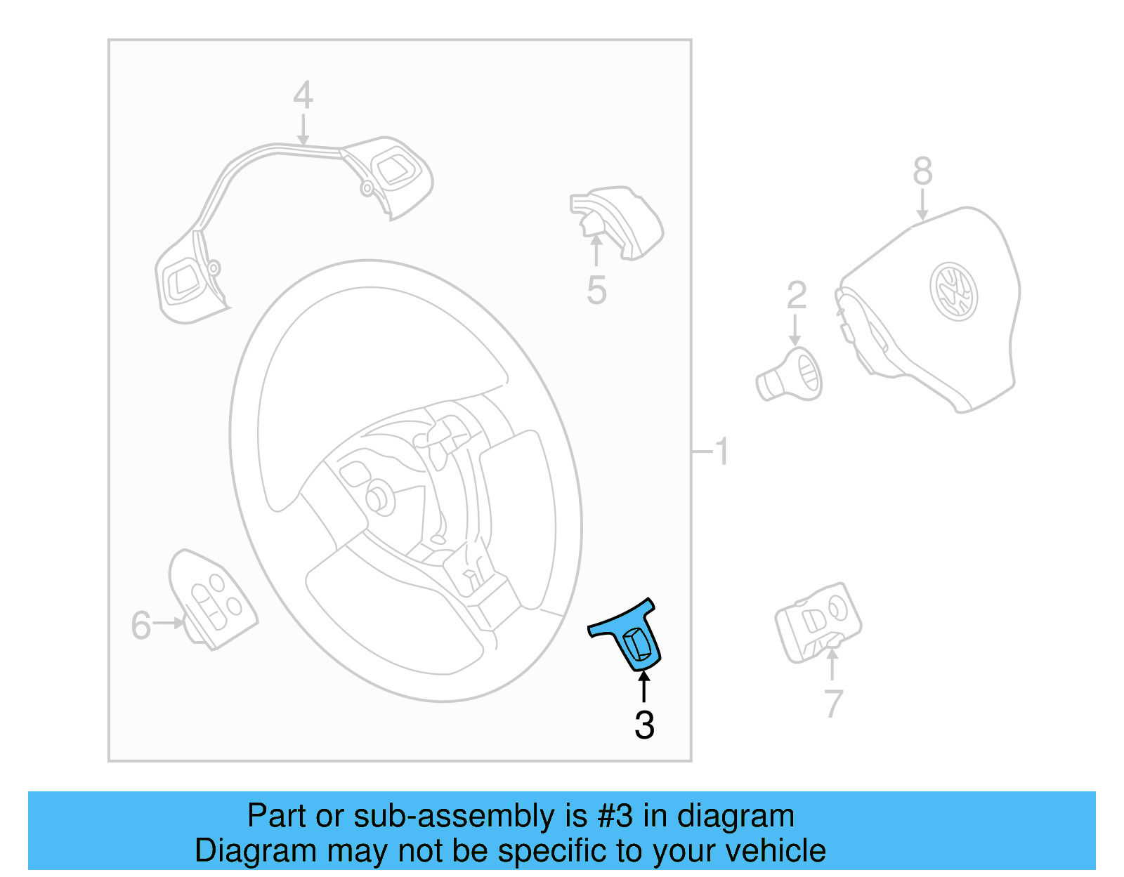 Lower Trim 5K0-419-685-P-UTF - View 6