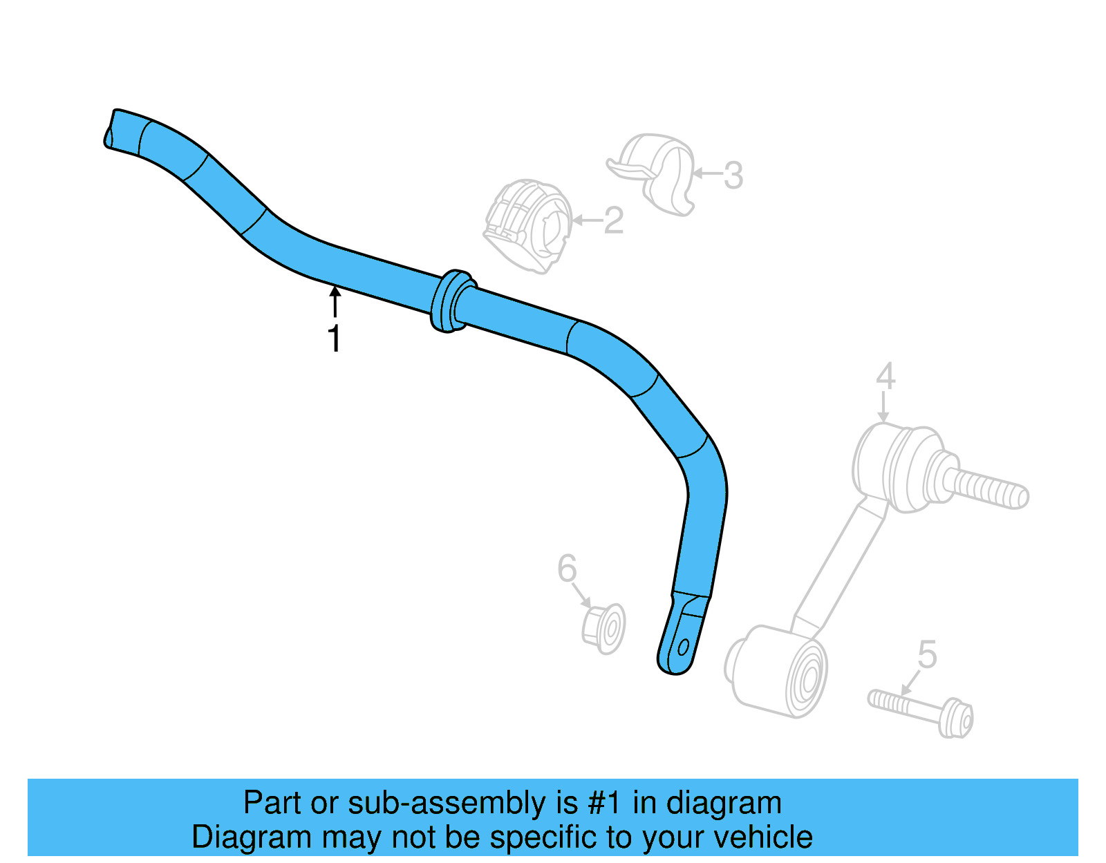 Stabilizer Bar 1K0-511-409-BL - View 19