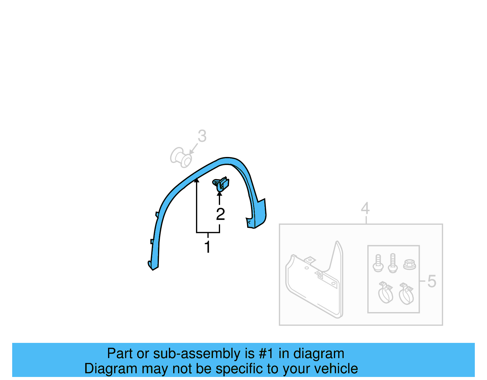 Wheel Opening Molding 5N0-854-732-A-9B9 - View 7