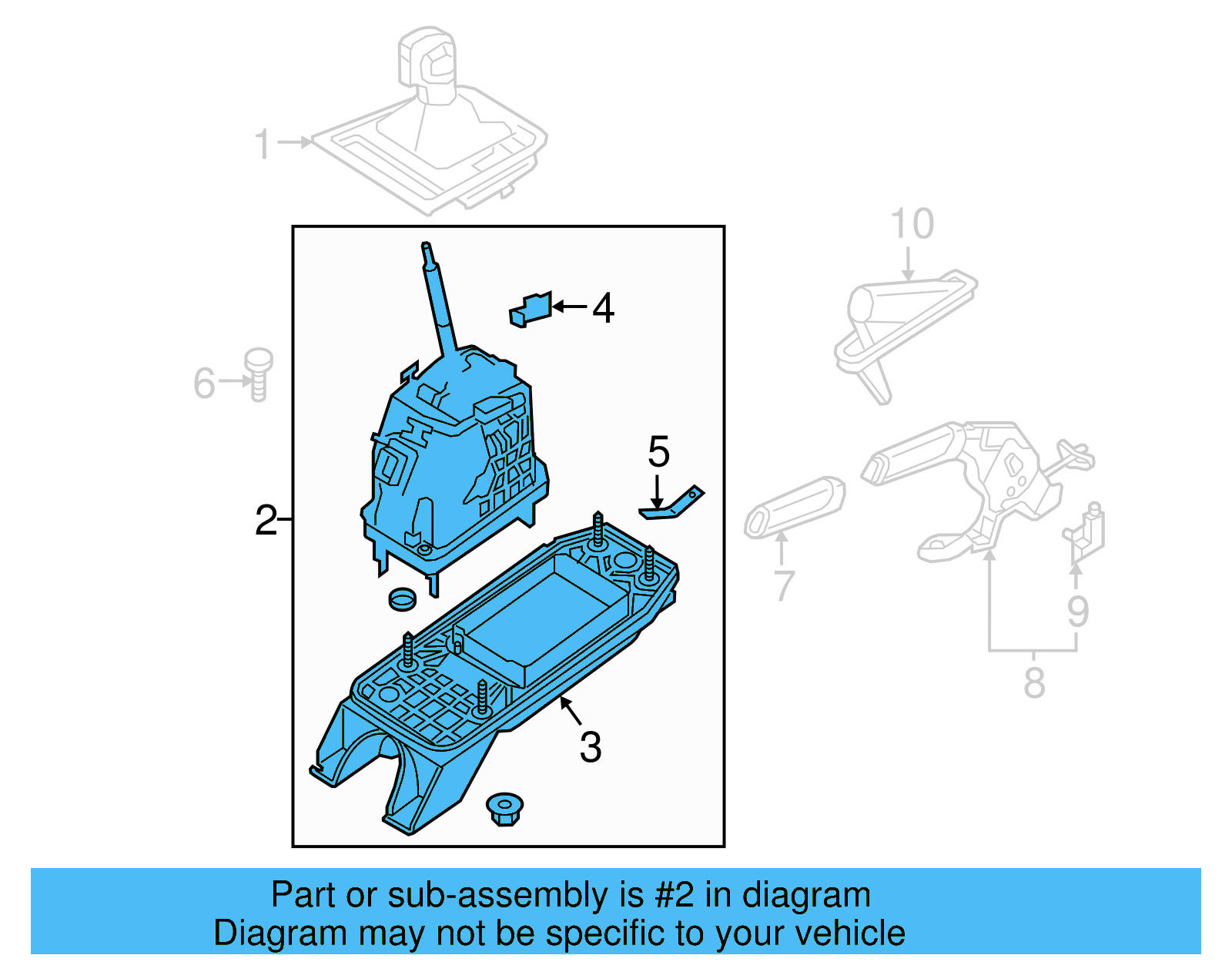 Shifter Assembly 5K1-713-025-FH - View 6