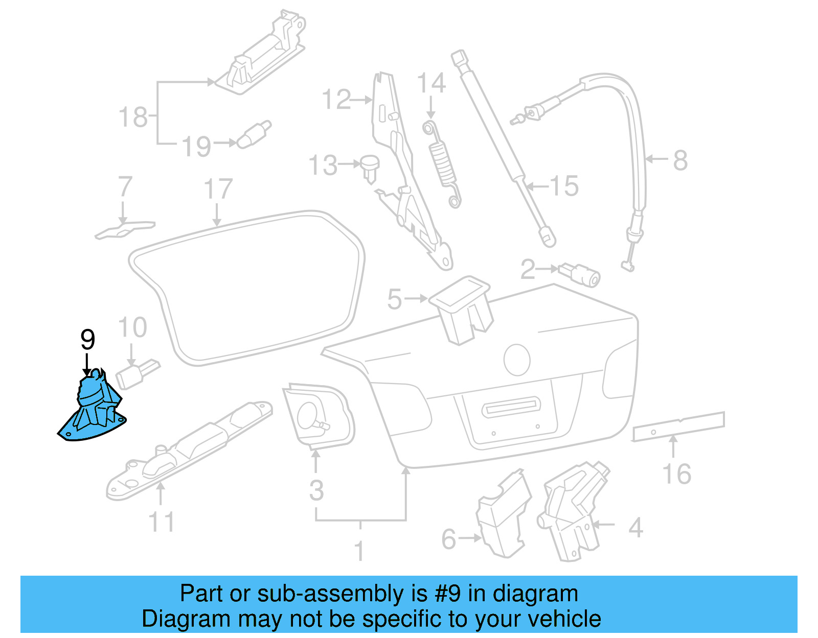 Lock Cylinder Assembly 107-827-573-FC - View 7