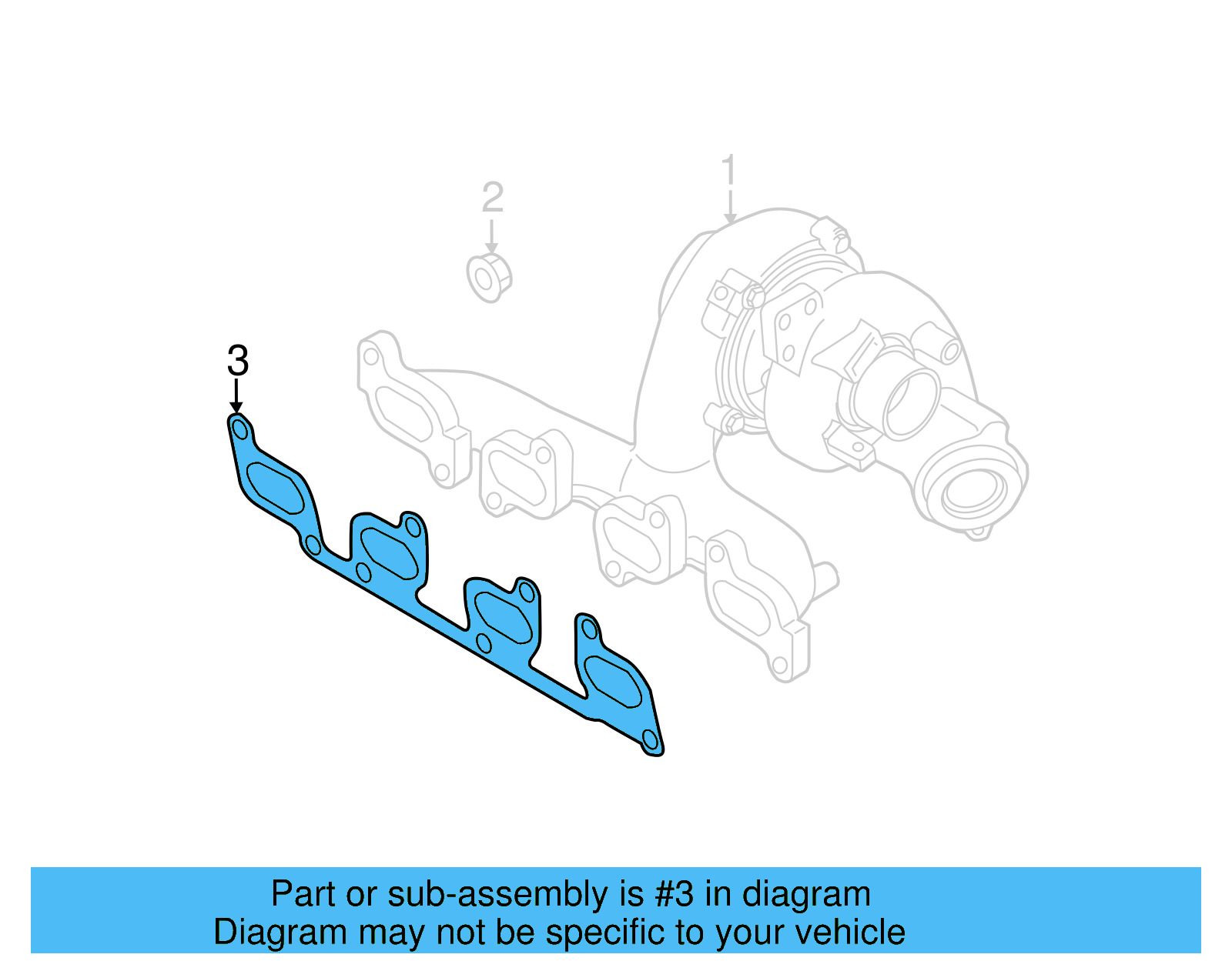 Manifold Gasket 03L-253-039-F - View 5